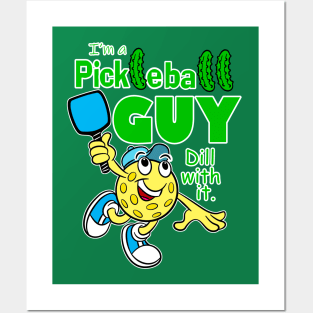 Pickleball Guy Posters and Art